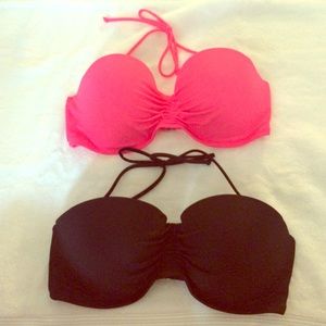 Victoria Secret bandeau swimsuit tops