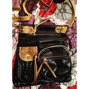 Two toned messenger bag