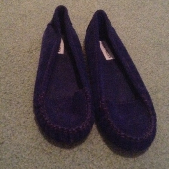 Steve Madden dark blue moccasins size 7.5 - Picture 1 of 2