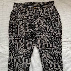Tan/Black Tribal Jeggings w/ pockets