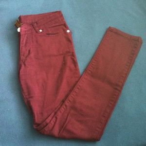 🍁Burgundy Skinny Jeans🍁