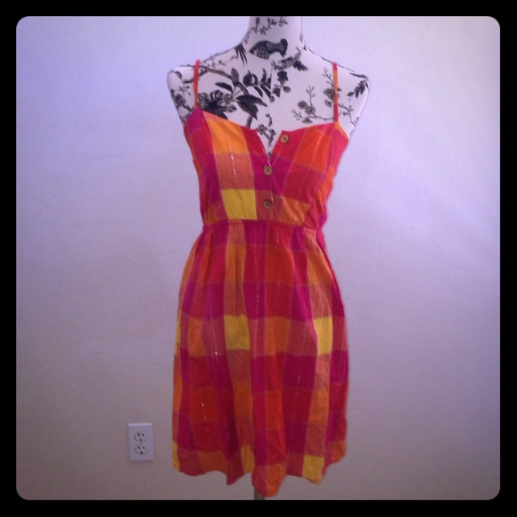 Bright plaid sundress