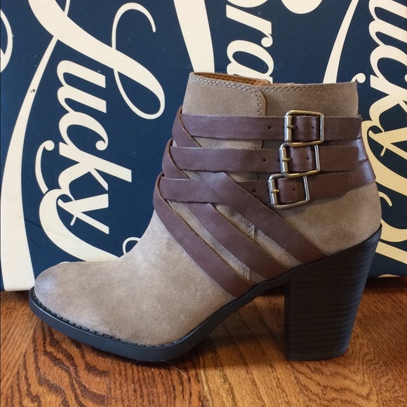 Never been worn Lucky Brand ankle boots!
