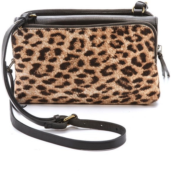 Madewell Handbags - 🌹Madewell Leopard Calfhair Twin Pouch Crossbody