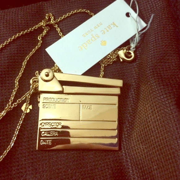 Nwt kate spade cinema long pendant necklace