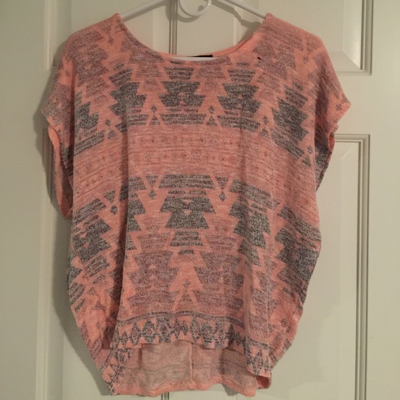 Pink tribal shirt from forever 21 size S