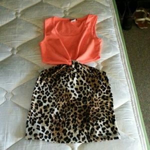 Body-con side cut dress NWOT