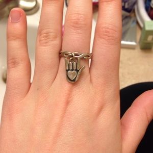 James Avery ring w/ Charm!