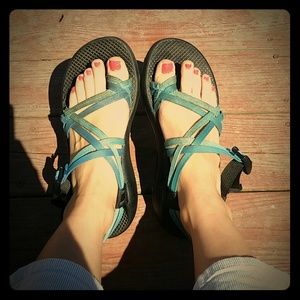 Chaco double stranded sandals!