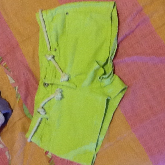 Lime green shorts