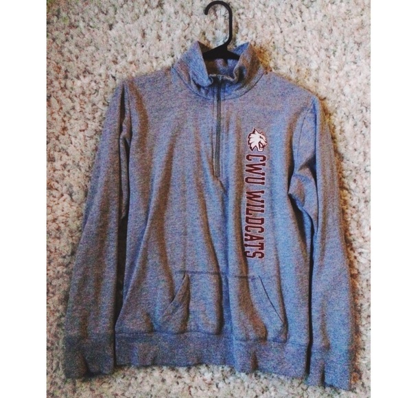 CWU Wildcats Half Zip sweatshirt