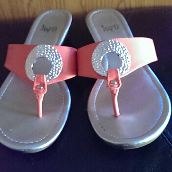 Coral sandals