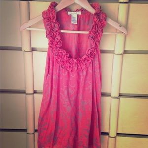 Anthropologie coral top Anthropologie coral top