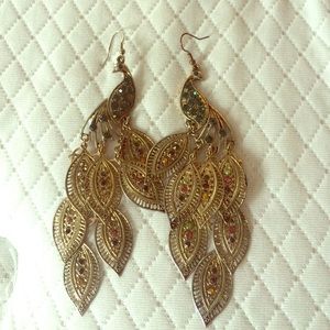 Also Peacock Dangle Earring