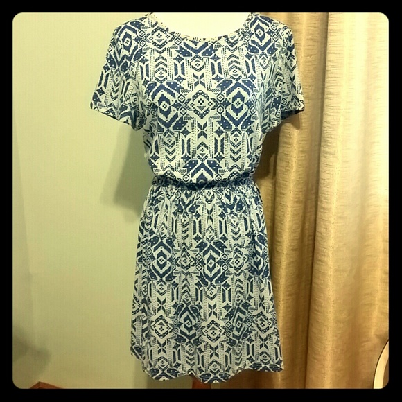 Blue Aztec Dress