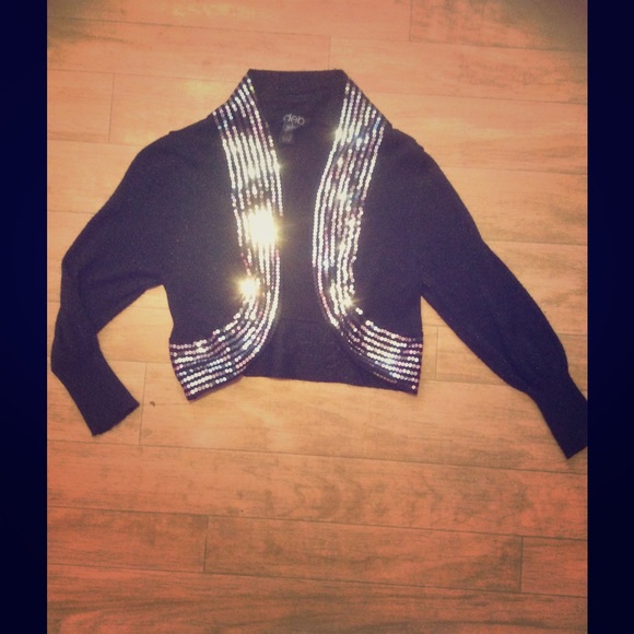 Black sequence cardigan size large