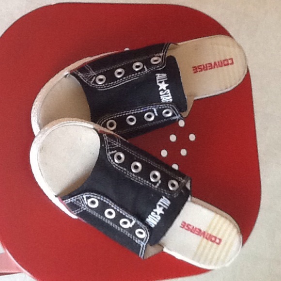 Black All Star converse Sandals