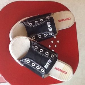 Black All Star converse Sandals