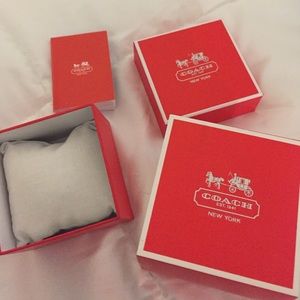 Original Coach watch box with care instructions
