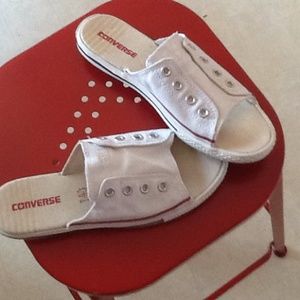 White All star converse sandals