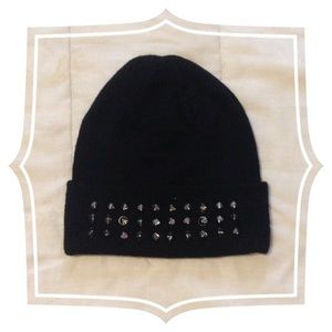 H&M Black Studded Beanie