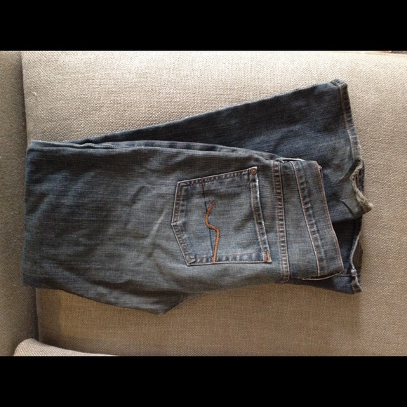 7 for all mankind boot cut jeans size 28