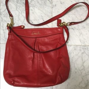 Red Coach cross body purse