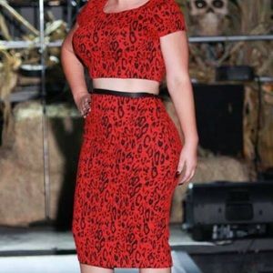 Express pencil skirt and blouse