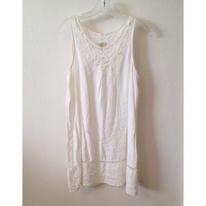 Forever 21 White Linen Dress
