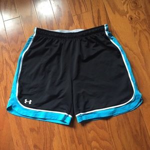 Blue and black under armor shorts!
