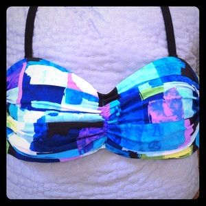 Multicolor 2Bamboo bathing suit top.