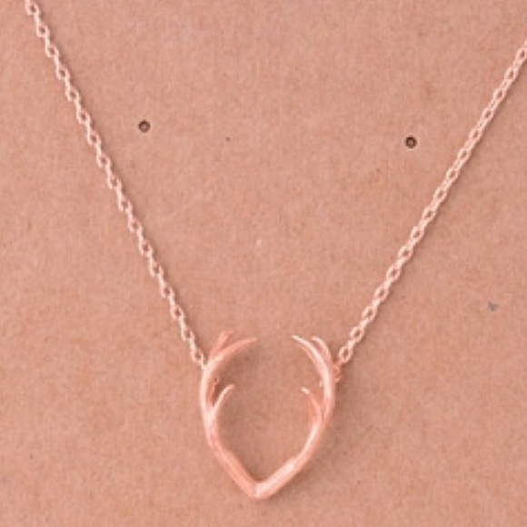 Jewelry - Rose Gold Antler Necklace