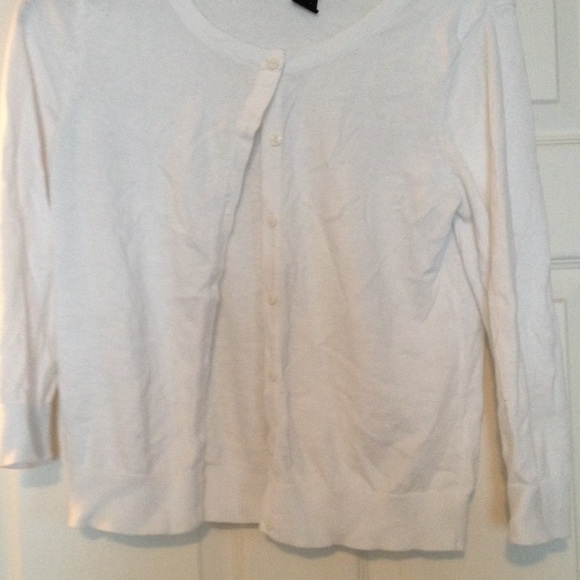 White cardigan
