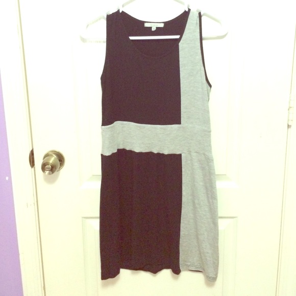 Black and gray dress