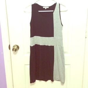 Black and gray dress
