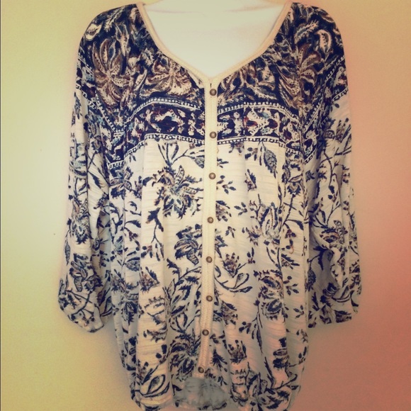 Lucky Brand Tops - Lucky Brand Boho Chic Blouse
