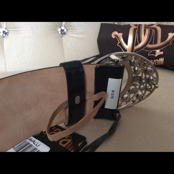 Roberto Cavalli crystal luxury belt