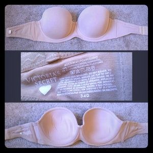 Victoria Secret strapless bra