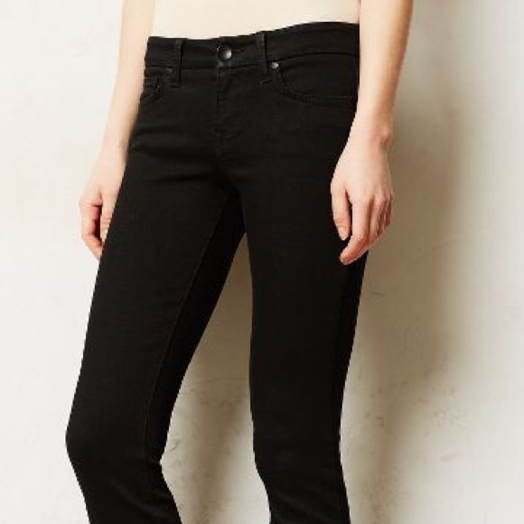 Anthropologie Level 99 Lily Crop in black, size 27