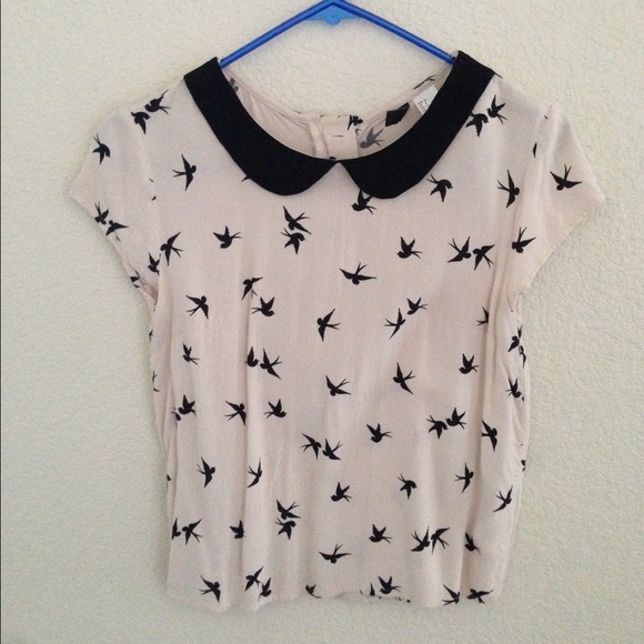 Peter Pan collar short sleeve