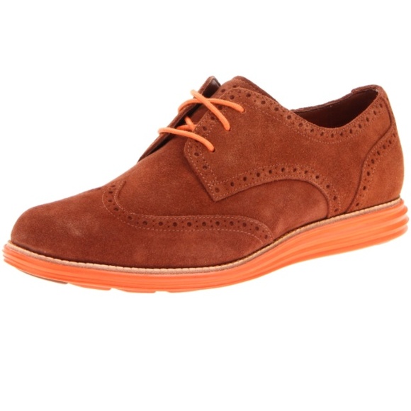 Cole Haan Lunargrand Wing Tip Suede Oxford