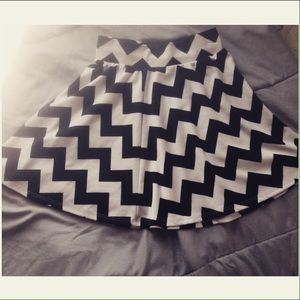 Aztec Black and White Skirt