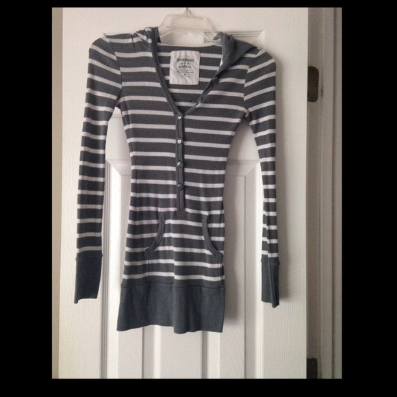 Gray & White Shirt