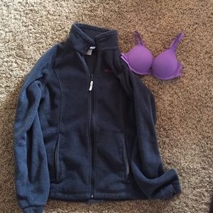 Columbia jacket and Victoria's Secret bra