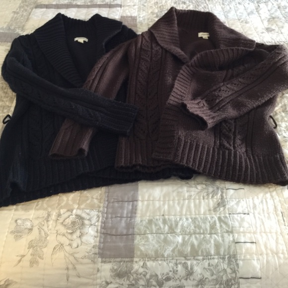 Pair of St Johns Bay chunky cardigans