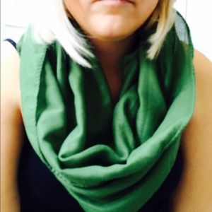 Charming charles green infinity scarf