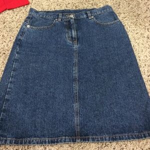 Ann Taylor jean skirt