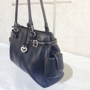 Brighton Black Leather Tote