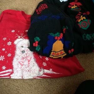 Bundle of ugly Christmas sweaters