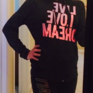 Live Love Dream sparkle m hoodie Matching sweats s